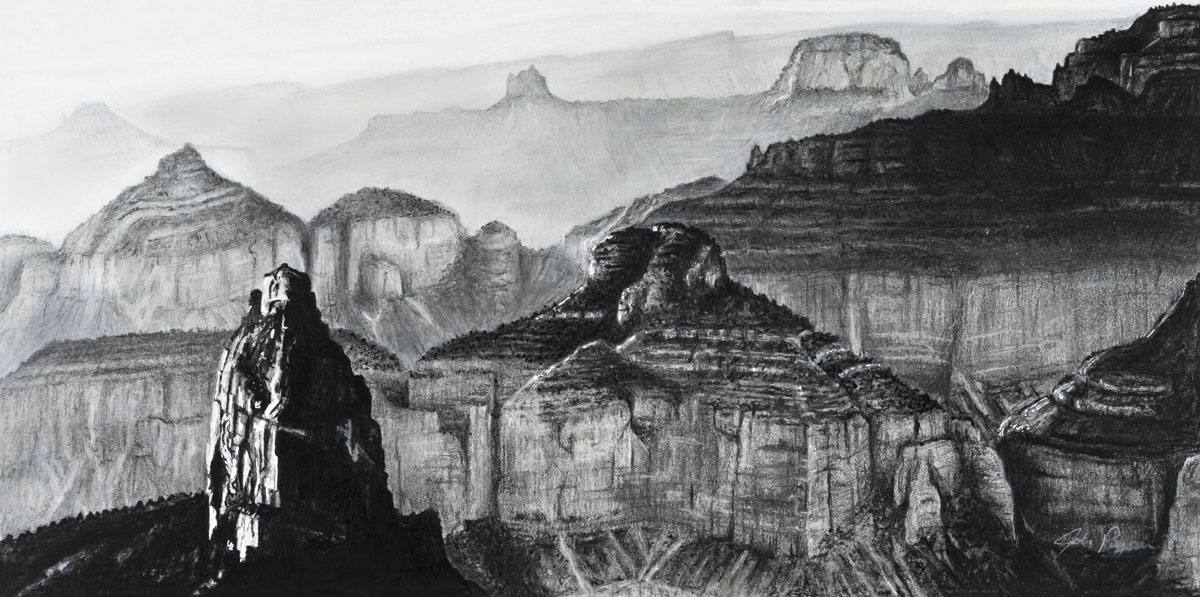 Rock Formation (Charcoal)