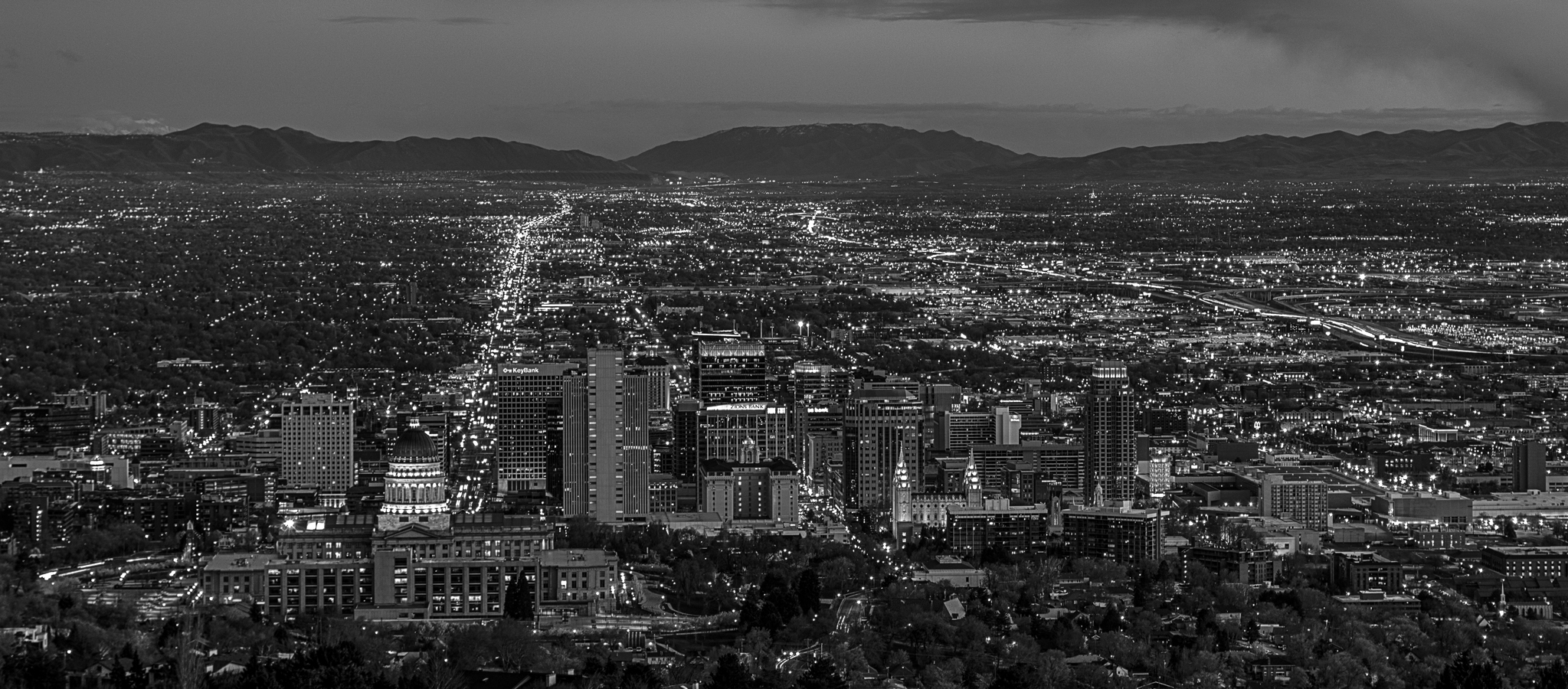 Salt Lake City at Night