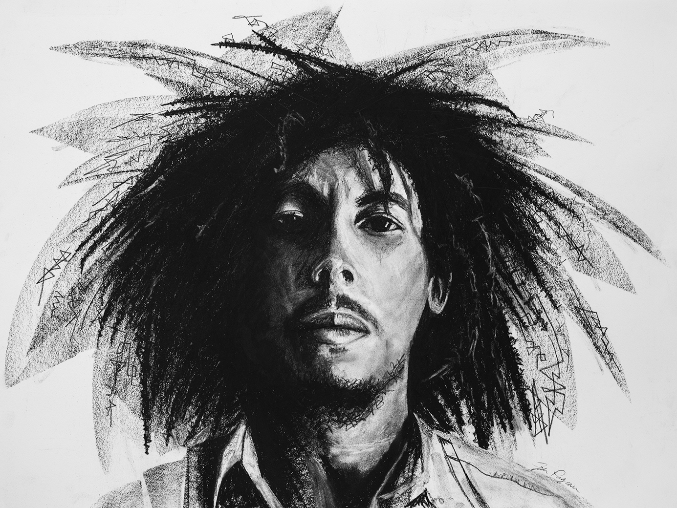 Bob Marley (Charcoal)