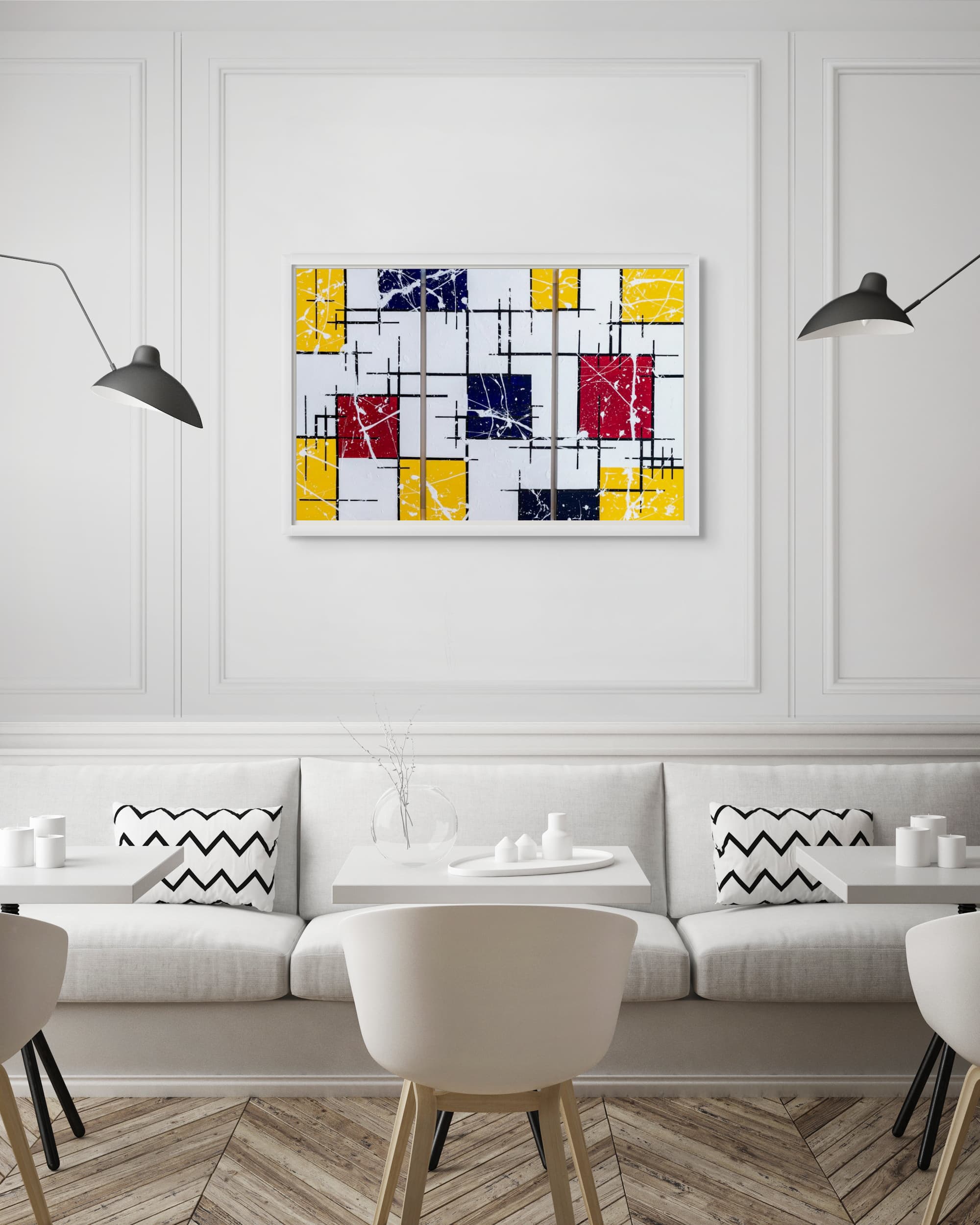 Piet Mondrian white walls